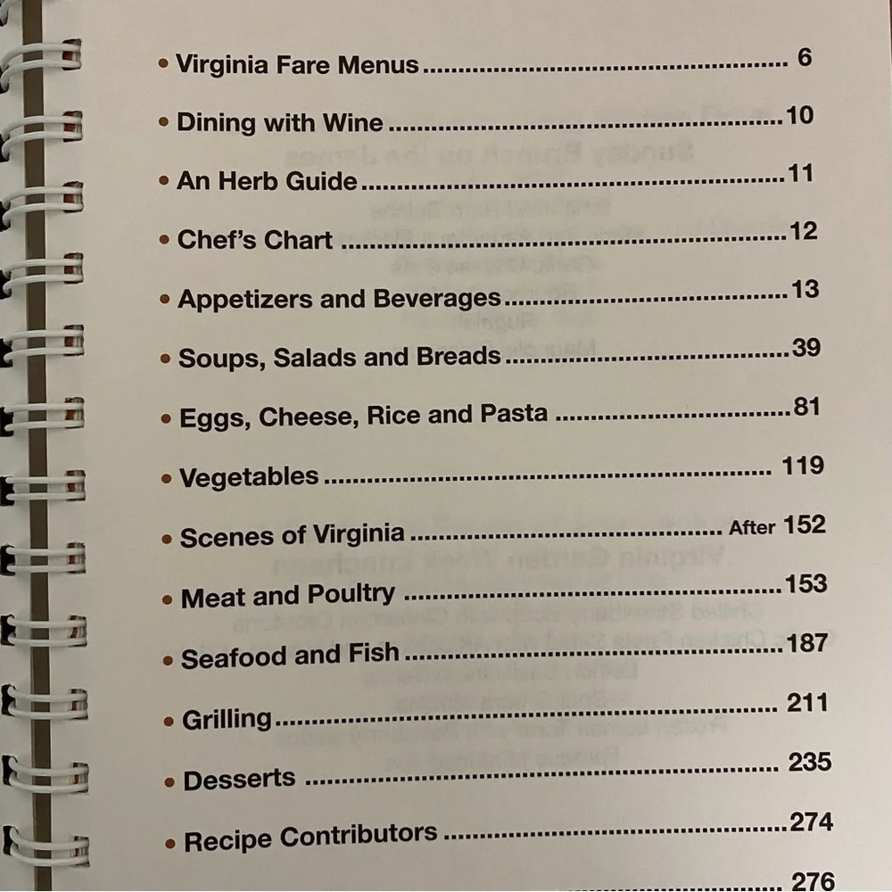 VTG 1997 COOKBOOK Virginia Faire Junior League of Richmond VA